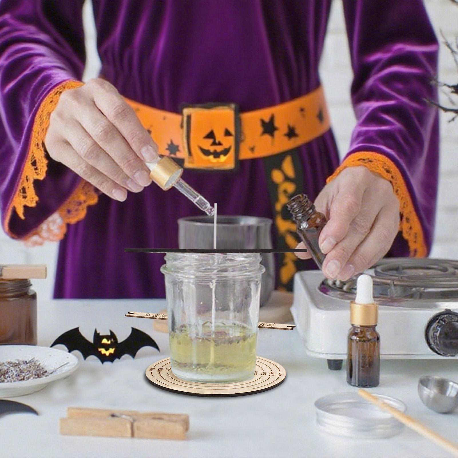 Wooden Wick Candle - قطعتان من أداة تثبيت الفتيل الخشبية،