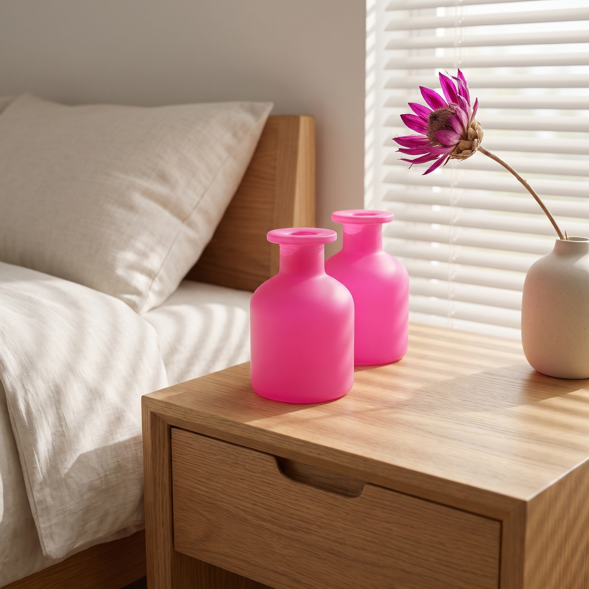 Home Fragrance For Diffuser - قطعتان من زجاجات موزع العطر الزجاجية