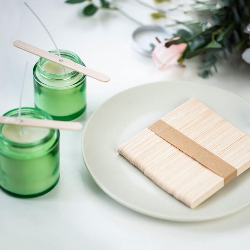 ● 50 قطعة من حوامل فتائل الشمو - مراجعة Wooden Wick Candle وسعره
