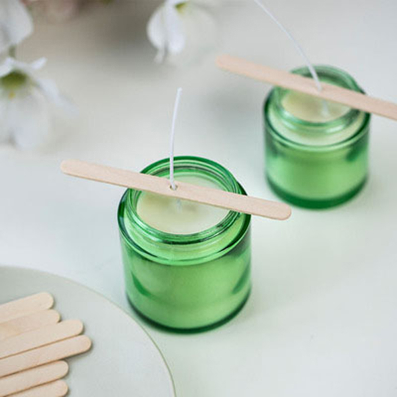 ● 50 قطعة من حوامل فتائل الشمو - مراجعة Wooden Wick Candle وسعره