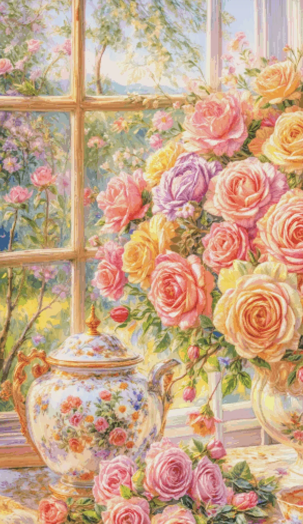 طقم تطريز مطبوع 14CT 16CT 18CT - مراجعة Home Fragrance Rose وسعره