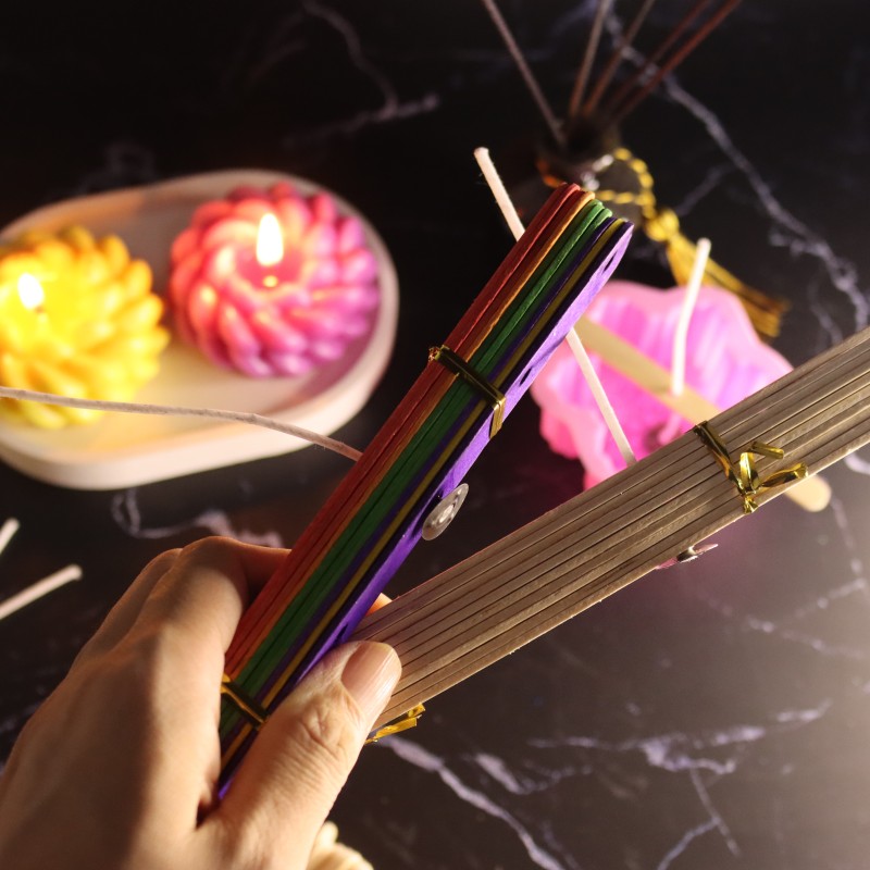 20 قطعة حاملي الشموع الخشبية ا - مراجعة Wooden Wick Candle وسعره