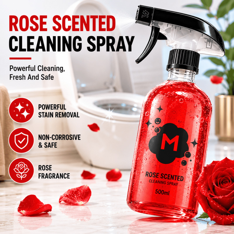 منظف مراحيض برائحة الورد، مزيل - مراجعة Home Fragrance Rose وسعره